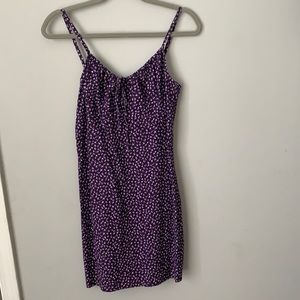 Purple floral dress